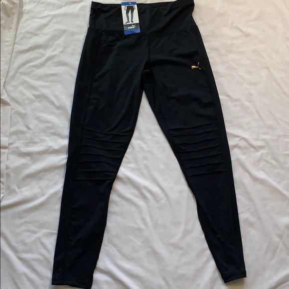 Puma Pants - PUMA Ladies Black Moto Tight NWT Sz. L